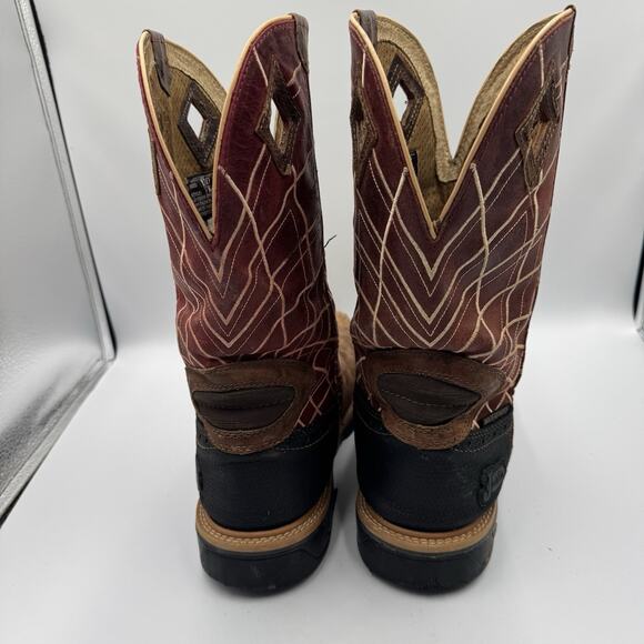 JUSTIN Boots DERRICKMAN Mens Size 11D Western Cowboy WATERPROOF Comp Toe WK4835 - Picture 5 of 7